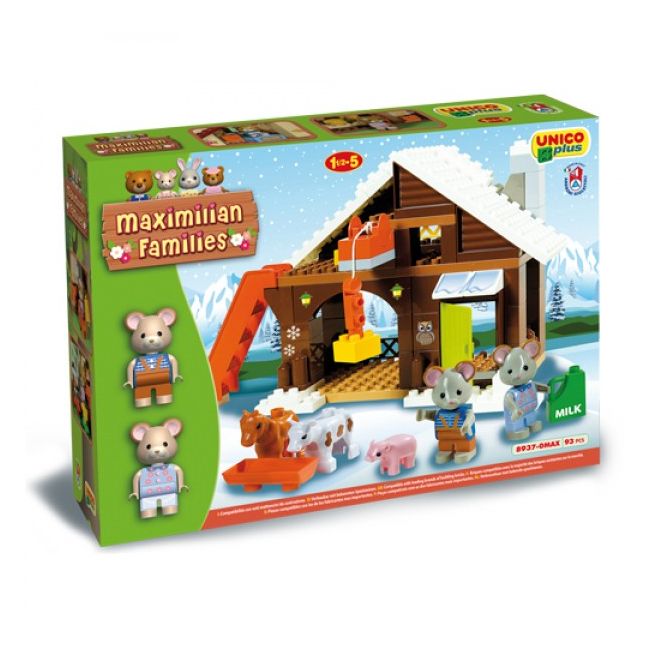 Set constructie Unico Maximilian Families Refugiul Montan 93 piese - SOLUN8937