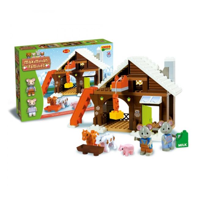 Set constructie Unico Maximilian Families Refugiul Montan 93 piese - SOLUN8937