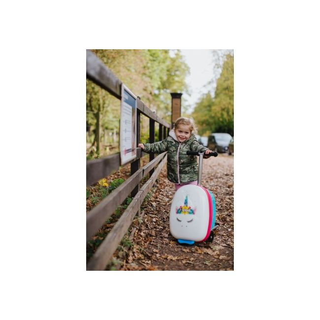 Trotineta pliabila cu rucsac, Flyte scooter & case, Chloe the Unicorn, + 3 ani - PJBZC05821