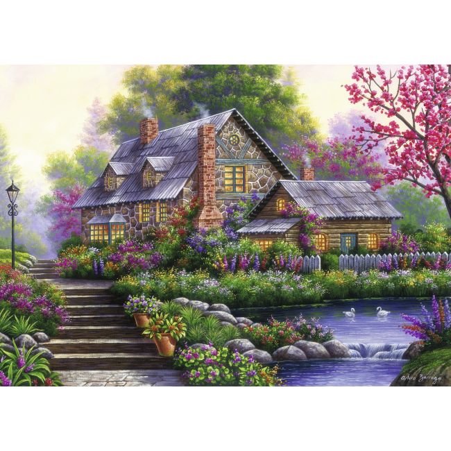 PUZZLE CABANA ROMANTICA, 1000 PIESE - ARTRVSPA15184