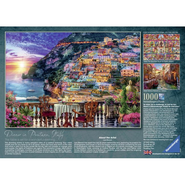 PUZZLE CINA IN POSITANO, 1000 PIESE - ARTRVSPA15263