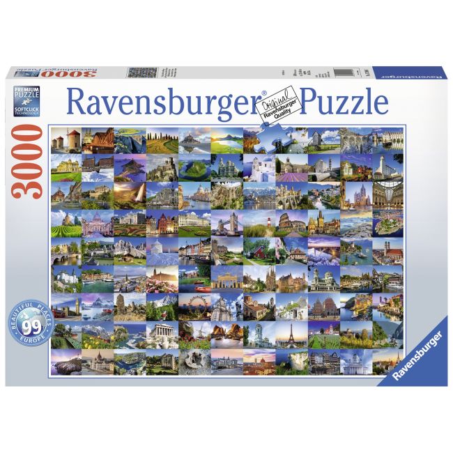 PUZZLE EUROPA 99 LOCURI, 3000 PIESE - ARTRVSPA17080