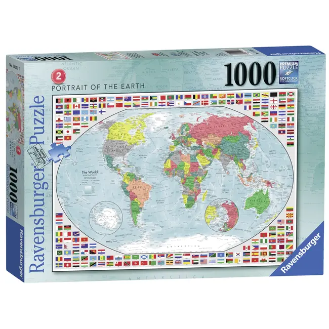 PUZZLE HARTA POLITICA A LUMII 2, 1000 PIESE - ARTRVSPA15253