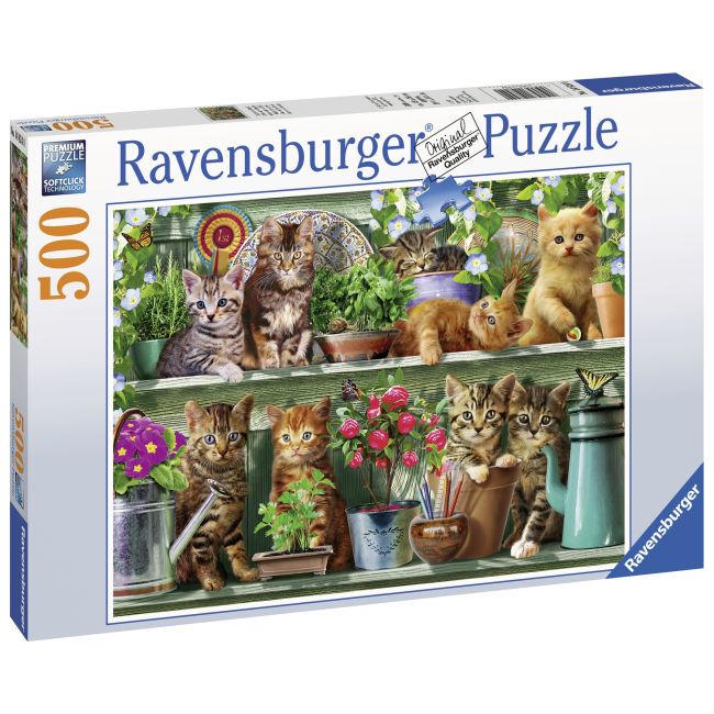 PUZZLE PISICI PE RAFT, 500 PIESE - ARTRVSPA14824