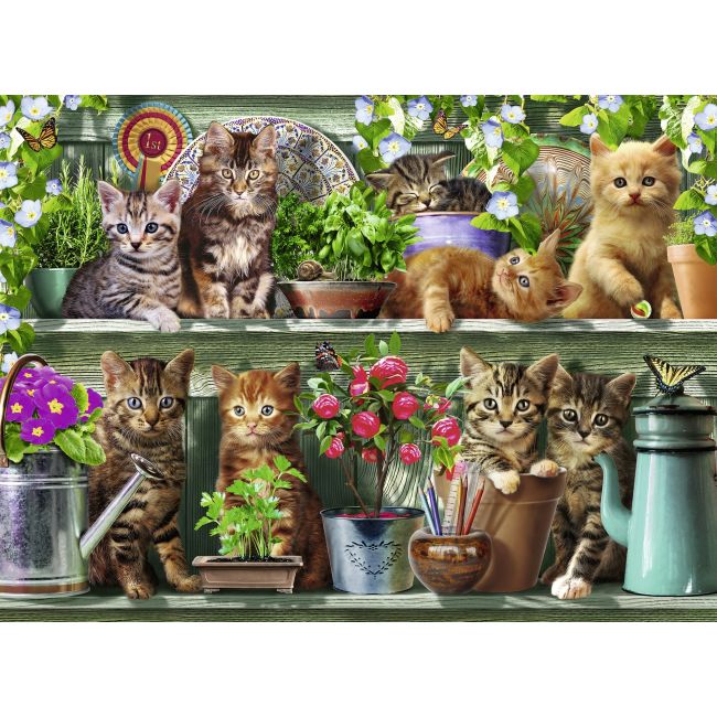 PUZZLE PISICI PE RAFT, 500 PIESE - ARTRVSPA14824