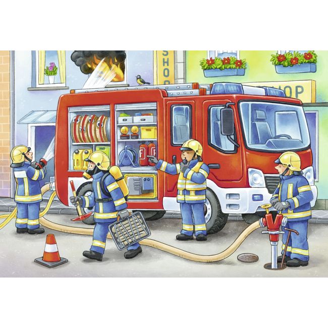 PUZZLE PLASTIC POMPIERI, 12 PIESE - ARTRVSPC05613