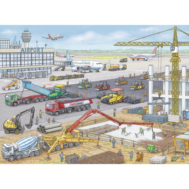 PUZZLE SANTIER PE AEROPORT, 100 PIESE - ARTRVSPC10624