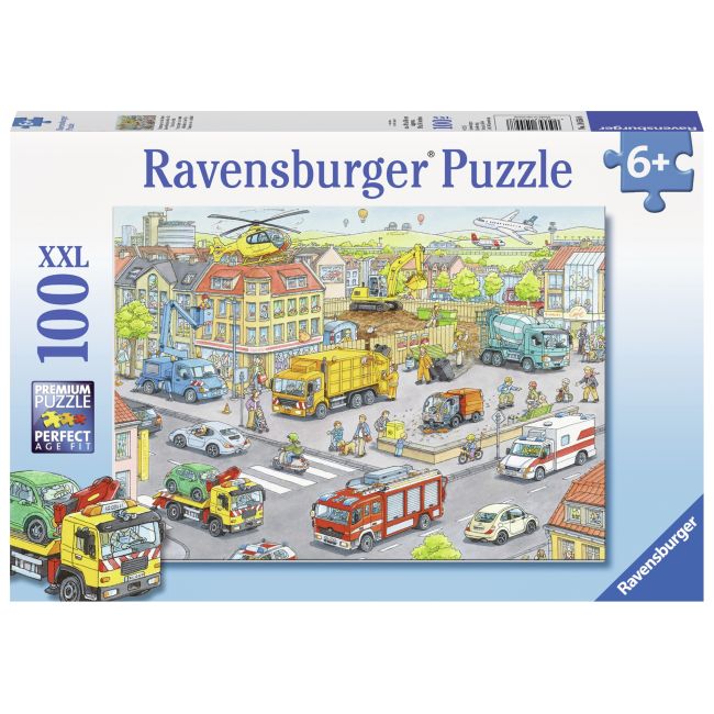 PUZZLE UTILAJE IN ORAS, 100 PIESE - ARTRVSPC10558