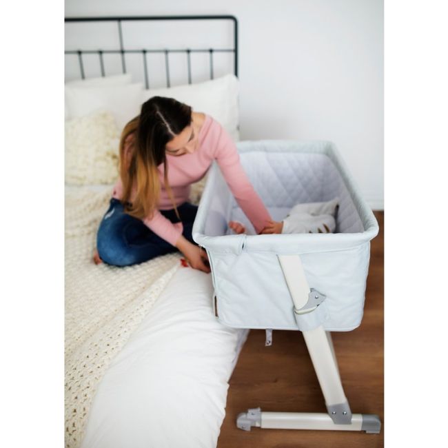 Lionelo - Patut co-sleeper Theo Dark 2 in 1, 90x50 cm, Gri BYNLO-THEO_Dark_Grey