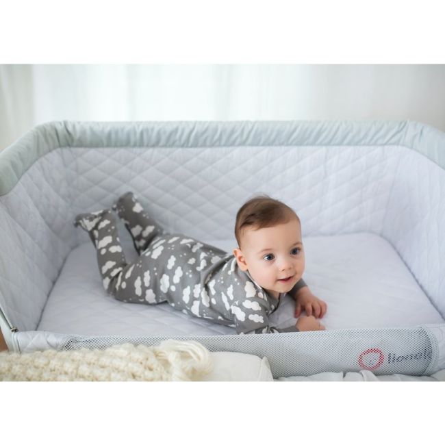 Lionelo - Patut co-sleeper Theo Dark 2 in 1, 90x50 cm, Gri BYNLO-THEO_Dark_Grey