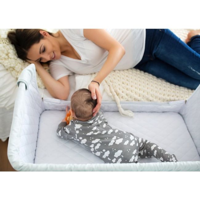 Lionelo - Patut co-sleeper Theo Dark 2 in 1, 90x50 cm, Gri BYNLO-THEO_Dark_Grey
