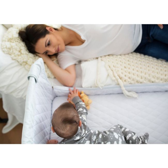 Lionelo - Patut co-sleeper Theo Dark 2 in 1, 90x50 cm, Gri BYNLO-THEO_Dark_Grey