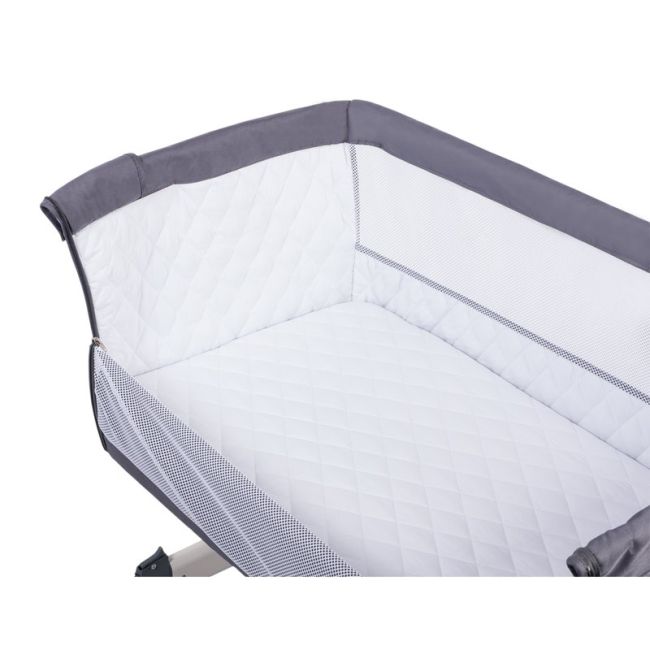 Lionelo - Patut co-sleeper Theo Dark 2 in 1, 90x50 cm, Gri BYNLO-THEO_Dark_Grey