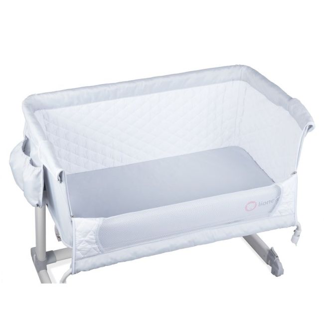Lionelo - Patut co-sleeper Theo 2 in 1, 90x50 cm, Gri BYNLO-THEO_Grey