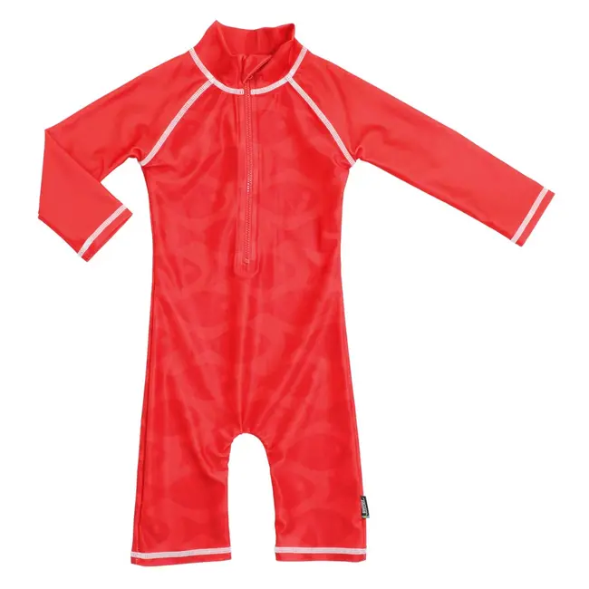 Costum de baie Fish Red marime 86-92 protectie UV Swimpy SUP34-SF6001R