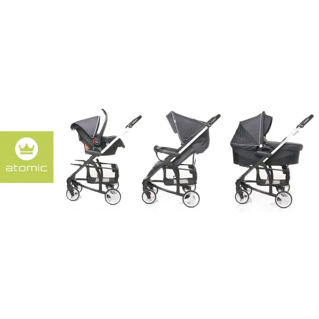 4Baby ATOMIC 3 in 1 Dark Grey - 4BY-ATO3.darkgrey