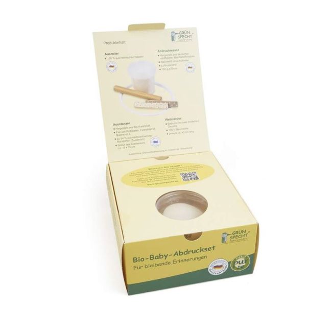 Kit mulaj organic pentru amprenta mana sau picior bebelusi Grunspecht 678-00