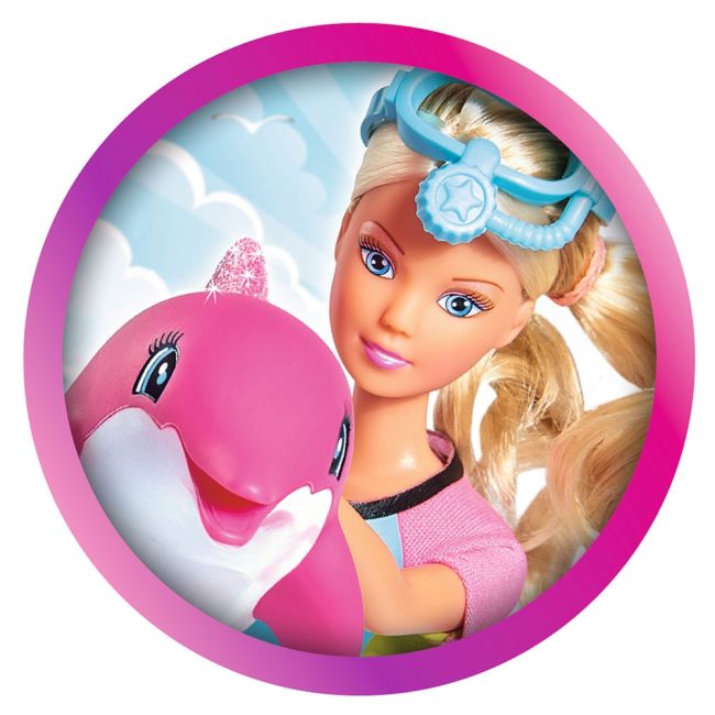Papusa simba steffi love dolphin fun 29 cm cu delfin si accesorii hubs105733201
