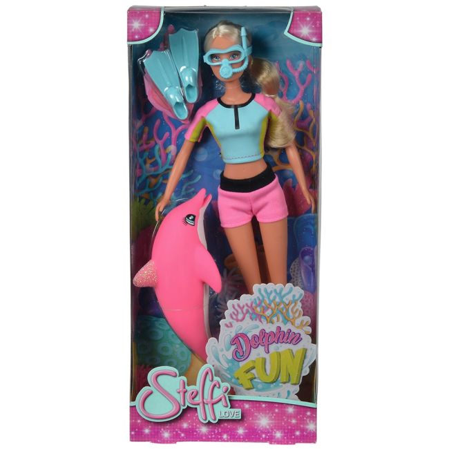Papusa simba steffi love dolphin fun 29 cm cu delfin si accesorii hubs105733201