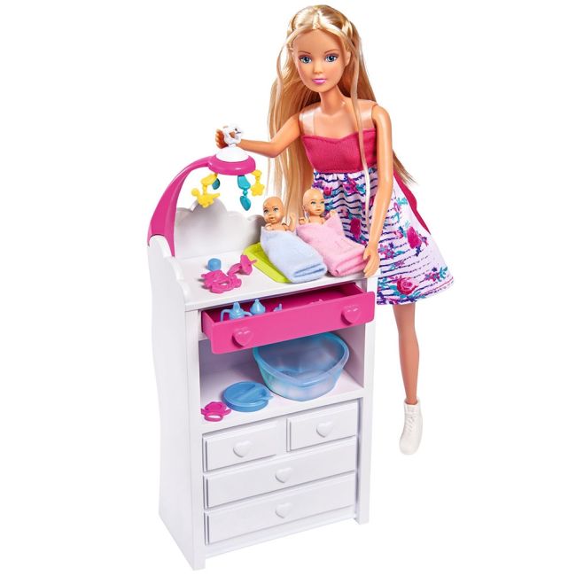 Papusa simba steffi love welcome twins 29 cm cu accesorii hubs105733333