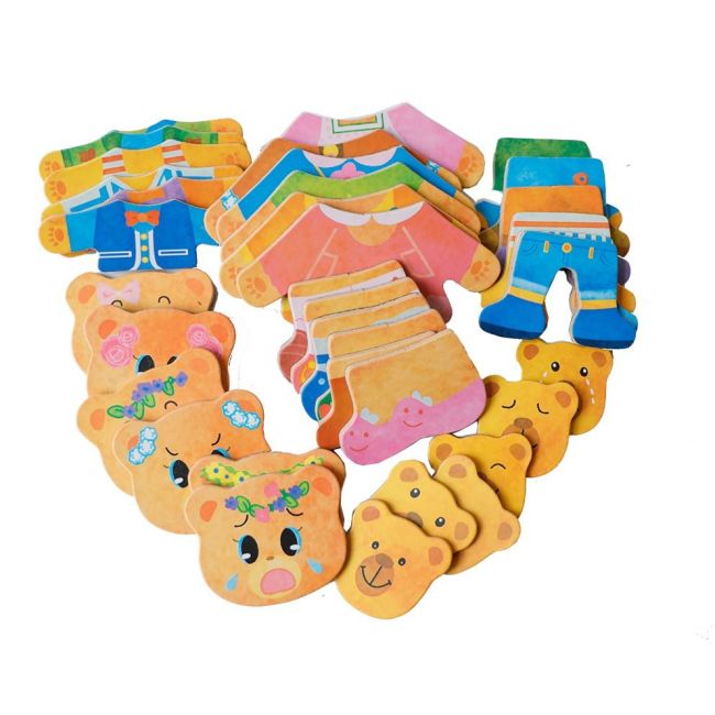 Set magnetic - imbraca ursuletii (36 piese)