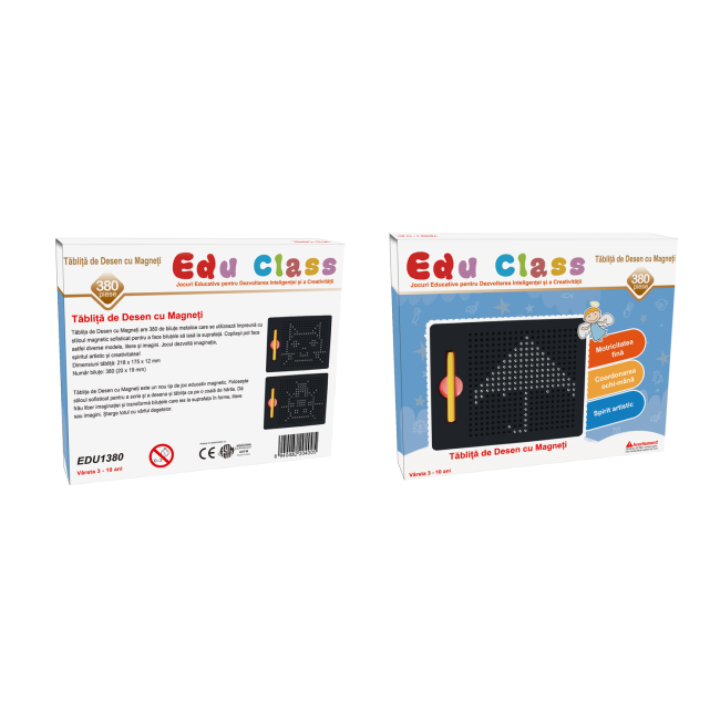 Tablita de desen cu magneti - 380 piese