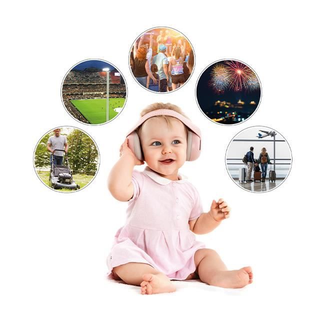 Casti antifonice pentru bebelusi REER SilentGuard Baby Girl 53074