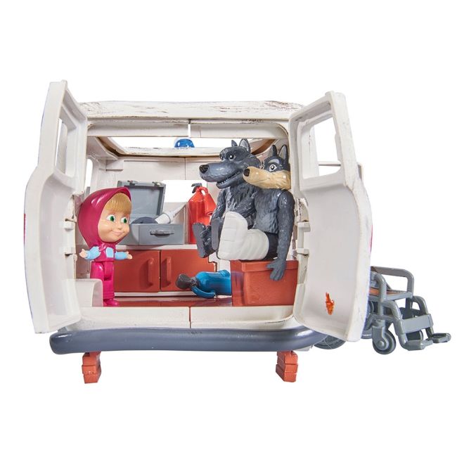 Masina simba masha and the bear ambulance cu accesorii hubs109309863