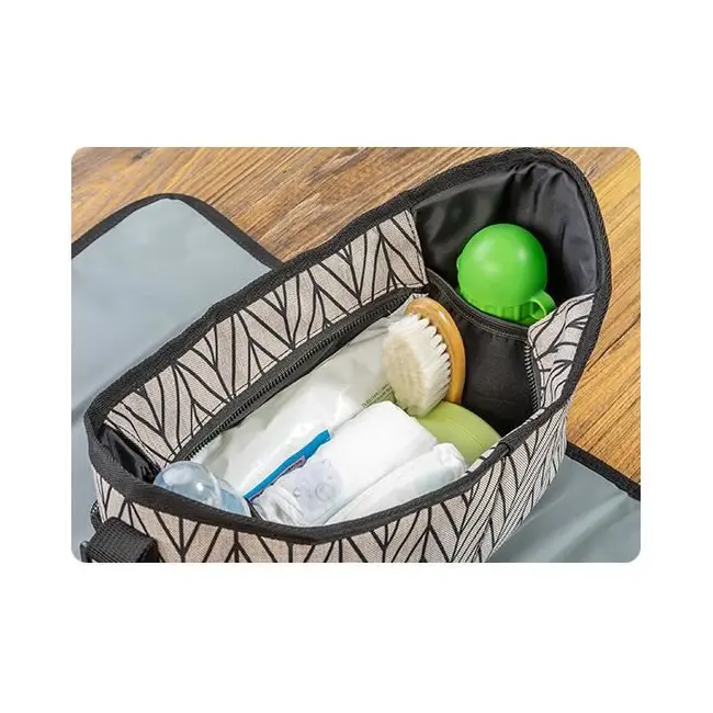 Geanta organizator cu aleza pentru schimbat scutecul bebelusului Reer Clip&Go Vario 84072