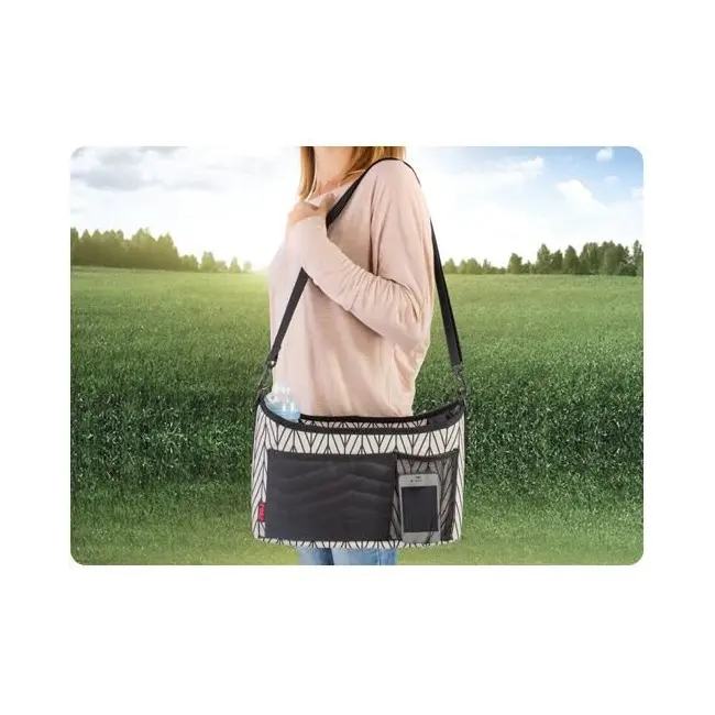 Geanta organizator cu aleza pentru schimbat scutecul bebelusului Reer Clip&Go Vario 84072