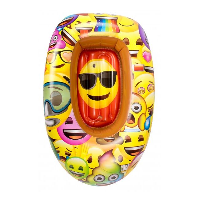 Barca gonflabila pentru copii Saica 90cm Emoji - SOLSA5890