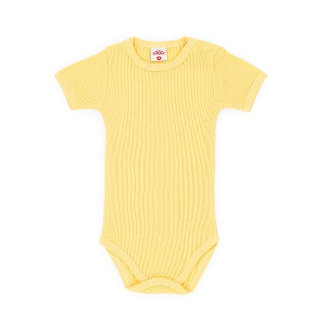Body galben cu maneca scurta pentru bebelusi MK0320K-2