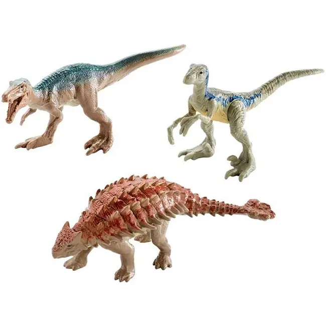 Set Jucarii Dinozauri Jurassic World Mini Dino 3 Baryonyx Metallic Blue - VG70264