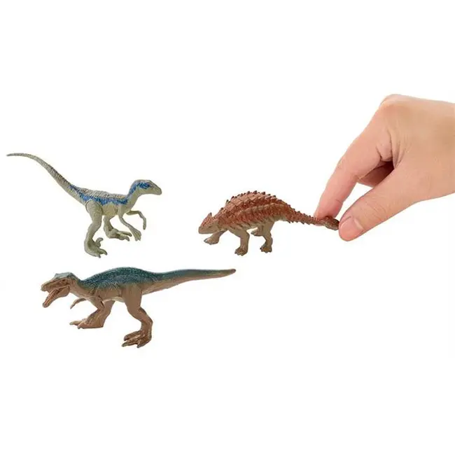 Set Jucarii Dinozauri Jurassic World Mini Dino 3 Baryonyx Metallic Blue - VG70264