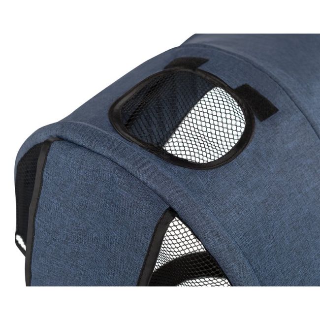 Lionelo - Tricicleta Tris Jeans Mecanism de pedalare libera, Suport picioare, Control al directiei, Scaun reversibil, Rotire 360 grade, Pliabila, Albastru BYNLO-TRIS_JEANS