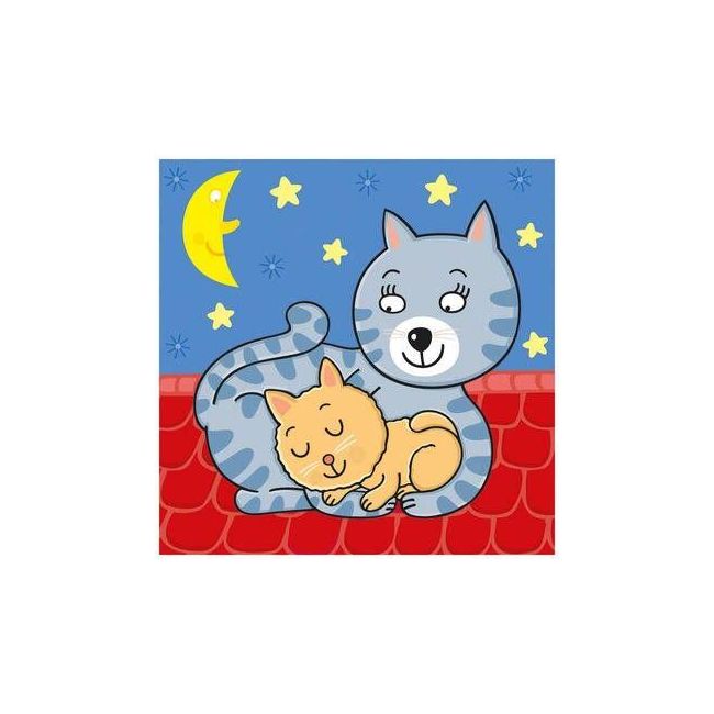 Baby puzzle - animalute jucause (3,4 si 5 piese)