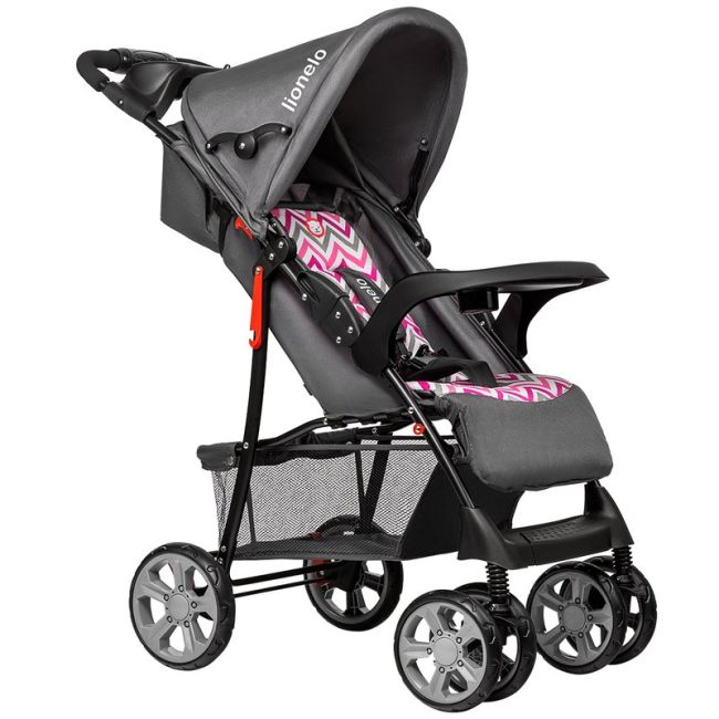 Lionelo - Carucior sport Emma Plus Scandi Cu accesorii, Roz BYNLO-EMMA PLUS_PINK_SCANDI