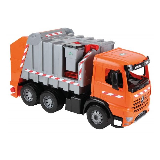 Camion de gunoi din plastic pentru copii Lena licenta Mercedes Benz 74 cm 3 containere incluse  - SOLLE02168