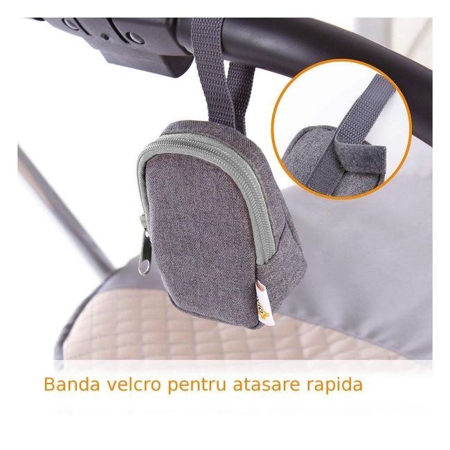 Gentuta protectie termoizolanta gri pentru suzeta - SOLE30111.75274
