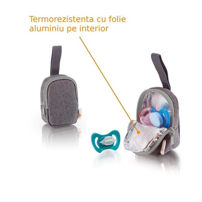 Gentuta protectie termoizolanta gri pentru suzeta - SOLE30111.75274