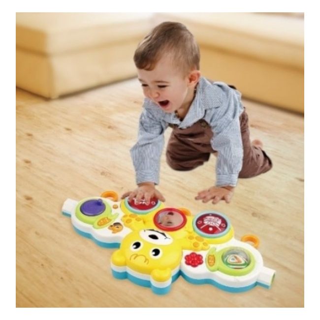 Jucarie interactiva bebelusi muzicala BO Jungle 6 in 1 cu zornaitori detasabile - SOLBJB910100