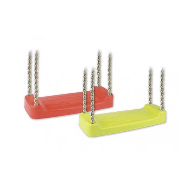 Leagan din plastic copii pentru exterior Androni simplu fara spatar verde sau rosu - SOLAG8308-0000
