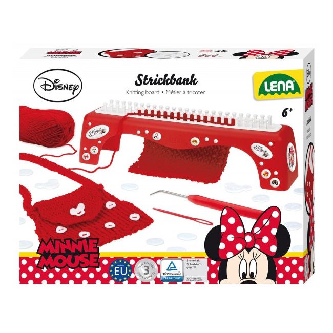 Set creativ de tricotat Lena modele din lana pentru copii cu licenta Minnie - SOLLE42001