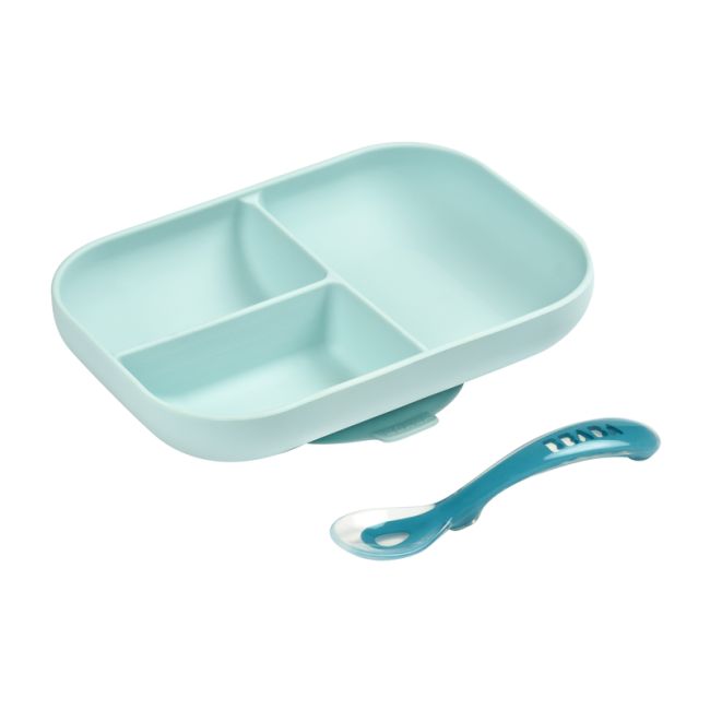 Set de masa silicon Beaba 2 piese Bleu ERFB913455