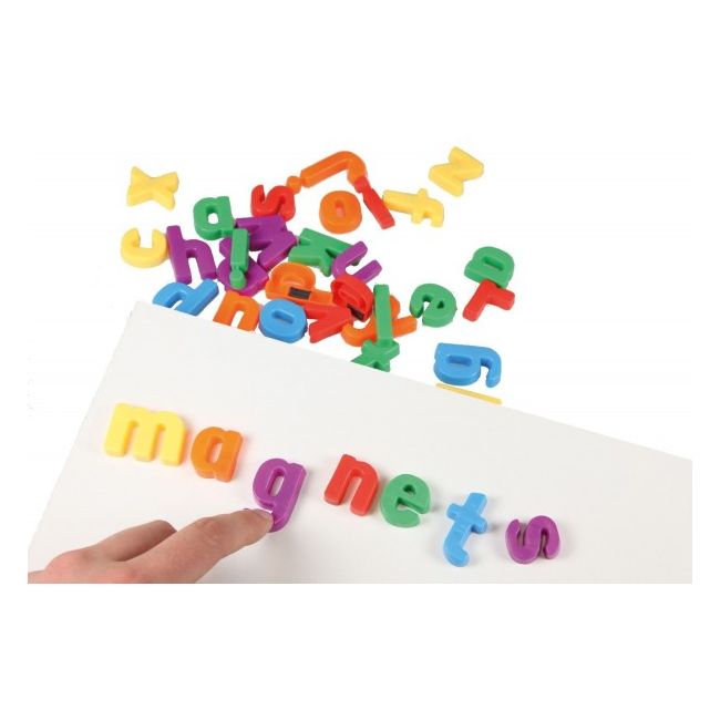 Set litere mici magnetice Lena multicolore 36 piese 3 cm lungime - SOLLE65746