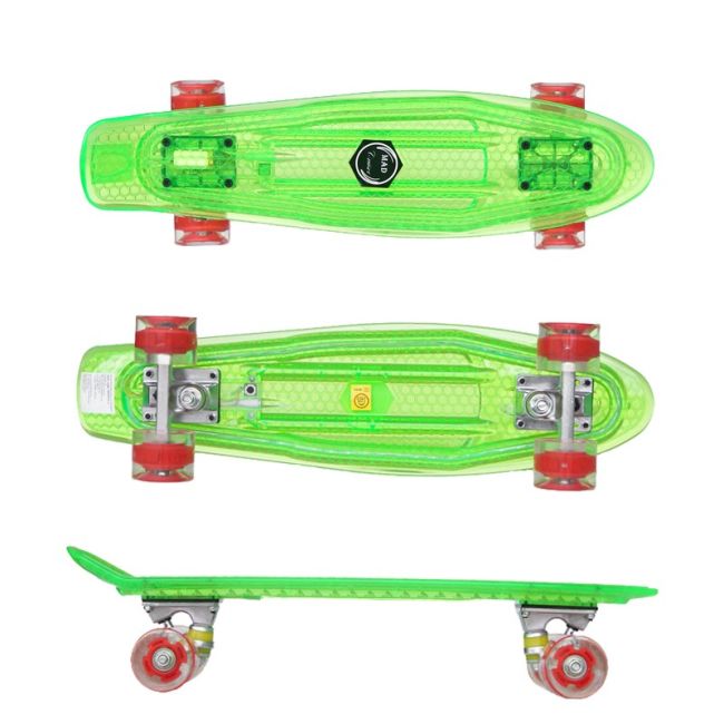 Penny board Mad Cruiser Full Led-verde - SM2073-2