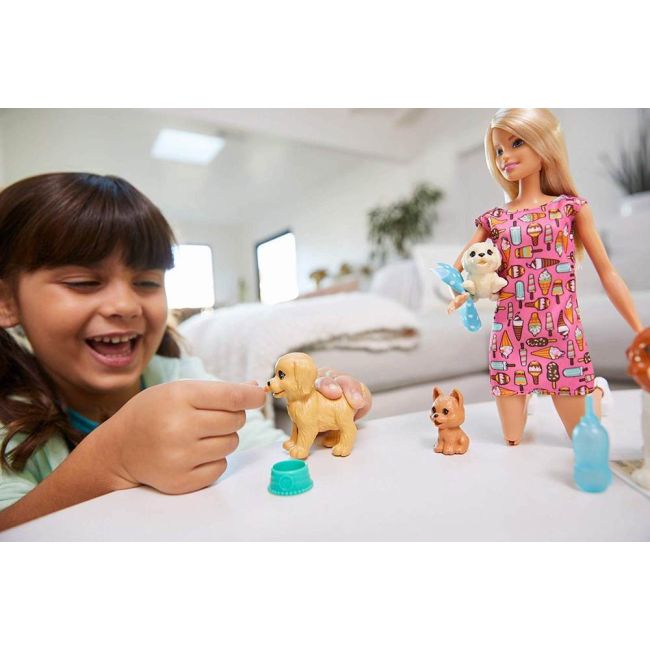 PAPUSA BARBIE SET CU CATELUSI VIVMTFXH08