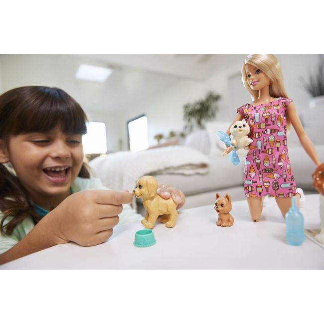 PAPUSA BARBIE SET CU CATELUSI VIVMTFXH08