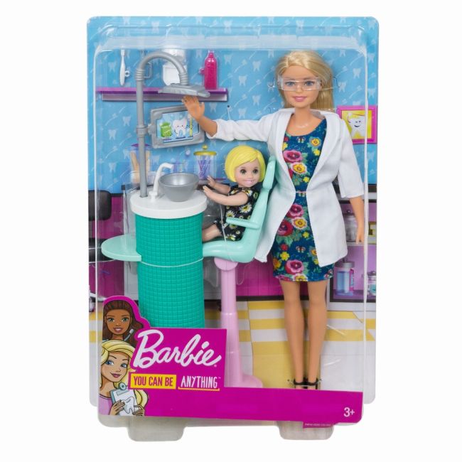 BARBIE CARIERE SET MOBILIER CU PAPUSA LA STOMATOLOG VIVMTDHB63_FXP16
