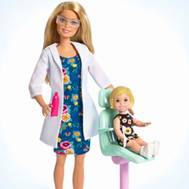 BARBIE CARIERE SET MOBILIER CU PAPUSA LA STOMATOLOG VIVMTDHB63_FXP16